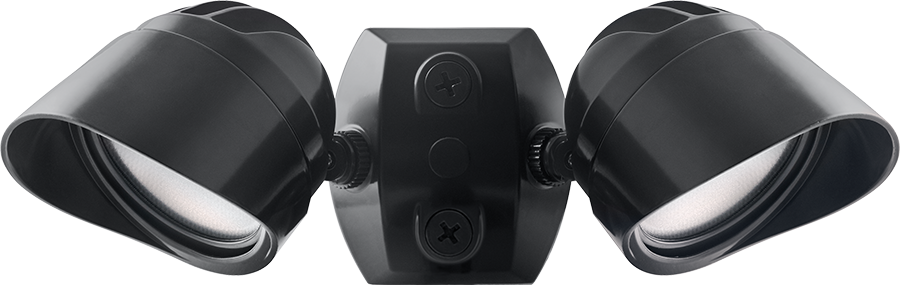 Bullet Flood, Kit 2 X 12W, 5000k, LED 120V with Cu4 & Hood, Bronze