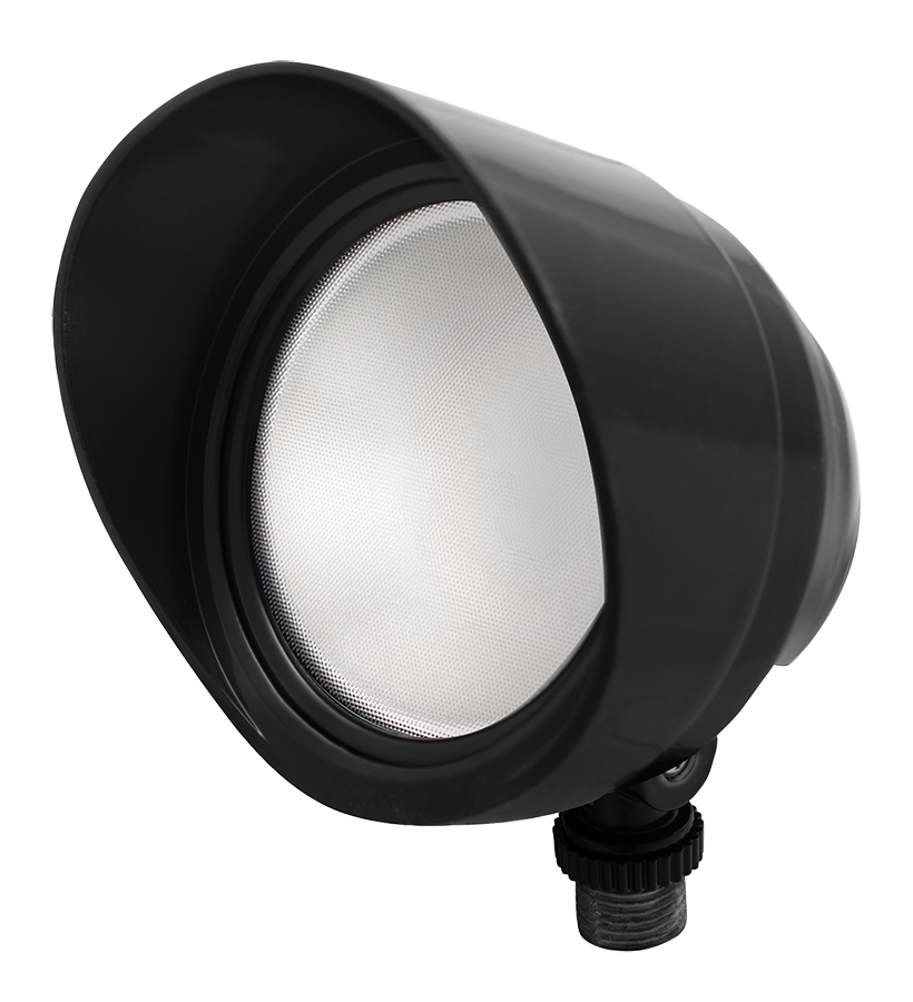 Product image for RAB BULLET12B 12 W 120 Volt 4-3/4 x 4-1/2 Inch Cool Black Die-Cast Aluminum LED Floodlight Fixture