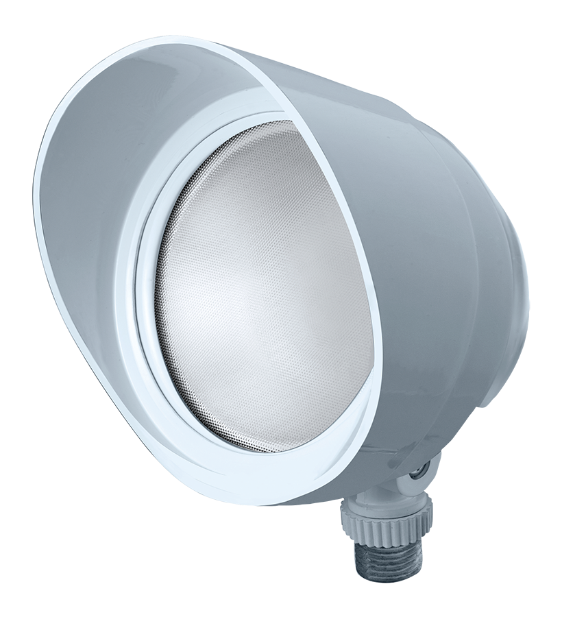 Product image for RAB BULLET12YW 12 W 120 Volt 4-3/4 x 4-1/2 Inch Warm White Die-Cast Aluminum LED Floodlight Fixture