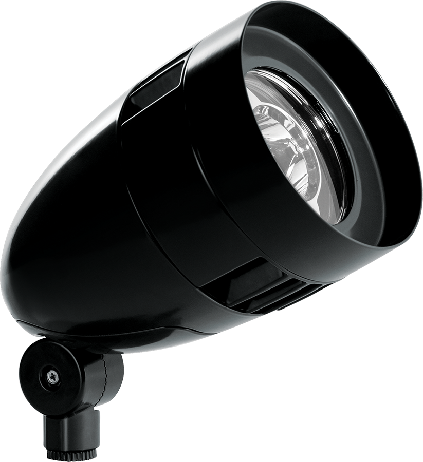 LFlood, 26W, 5000k, LED 480V with Flood, Reflector HbLED, Black