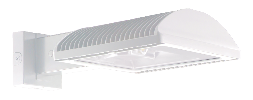 RAB WPLED3T105YW/PC LPACK WALLPACK 105W TYPE III WARM LED/120V PC WHITE