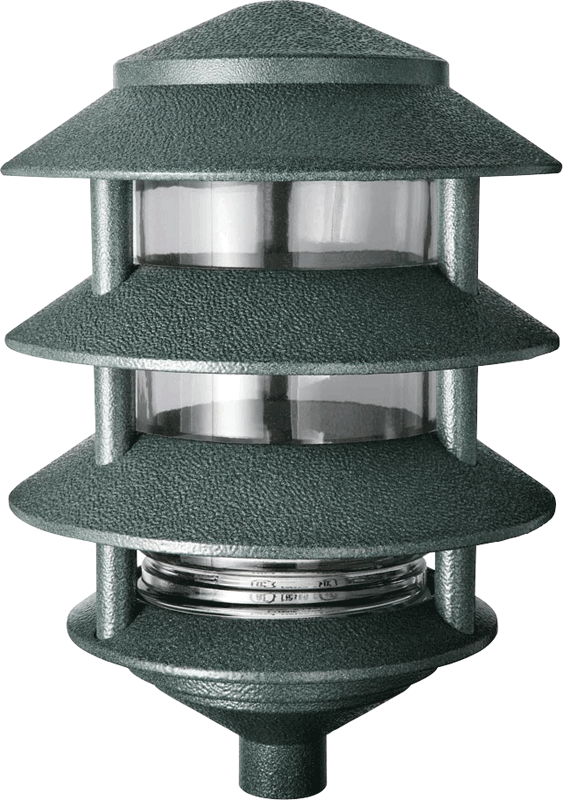 Lawn light 4 Tier Incandescent 100W,Max Verde, Green