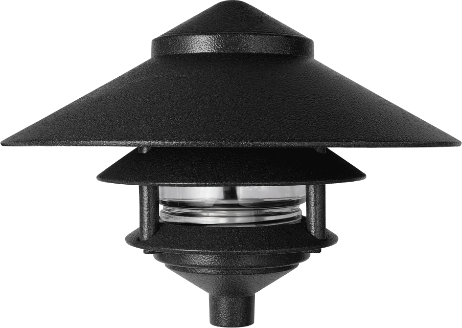 Lawn Light 3 Tier with 10 Inch Top 75W,Max, Black