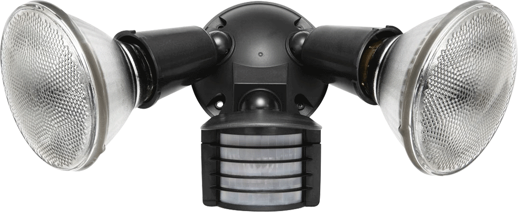 Luminator 110 Sensor with2 Flood,s 300W,120V with Round Cover, Bronze
