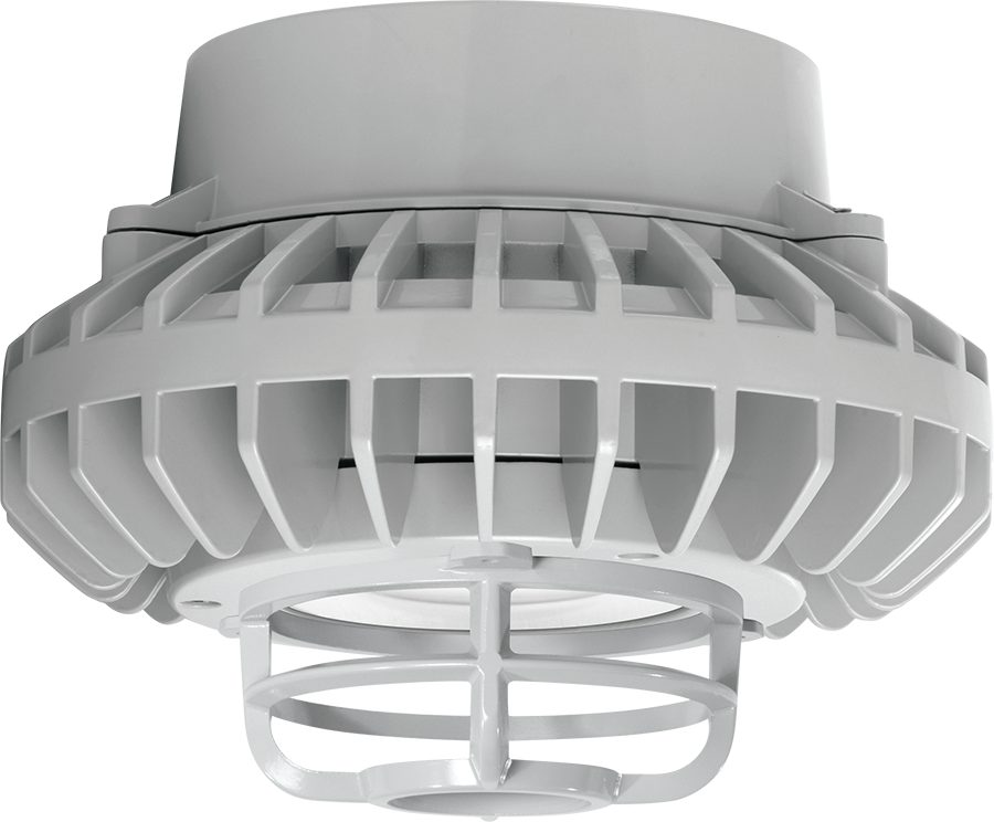 Hazardous, . LED 26W, 5000k, LED Pendant, Clear Flat Lens Die Cast Guard