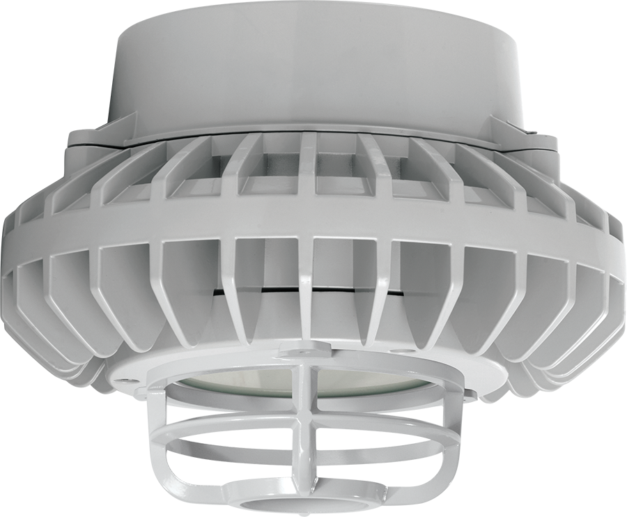 Hazardous, . LED 26W, 5000k, LED Pendant, Frosted Flat Lens Die Cast Gd