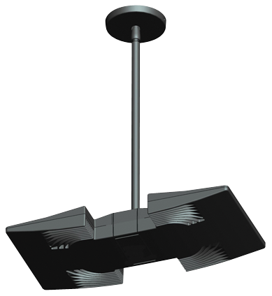 LED Pendant 2 X 18W, 4000k, Uplight, Bronze