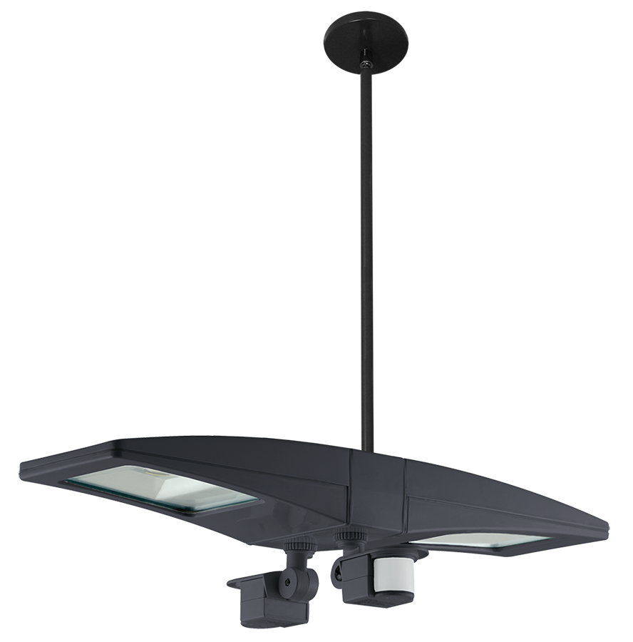 LED Pendant 2 X 13W, 5000k with 2 Mini Sensors, Bronze