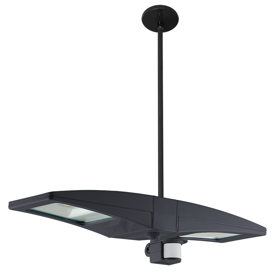 LED Pendant 2 X 13W, 3000k with Mini Sensor Bilevel, Bronze