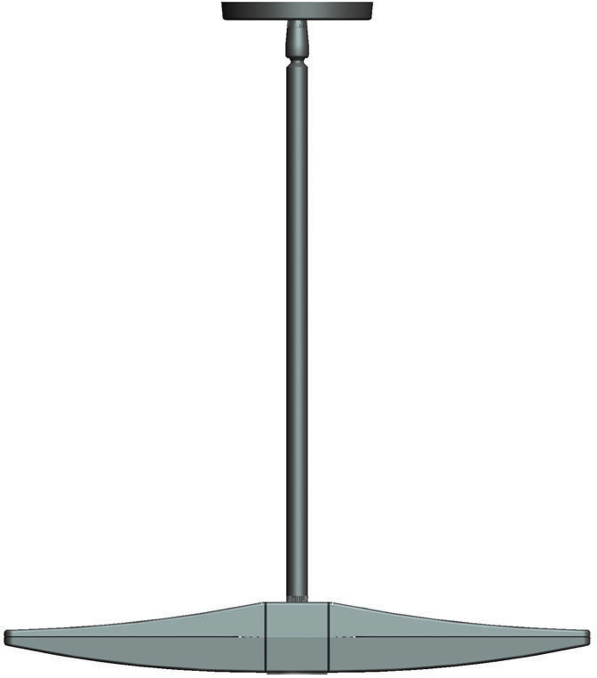 LED Pendant 2 X 10W, 5000k, LED Uplight, Bronze