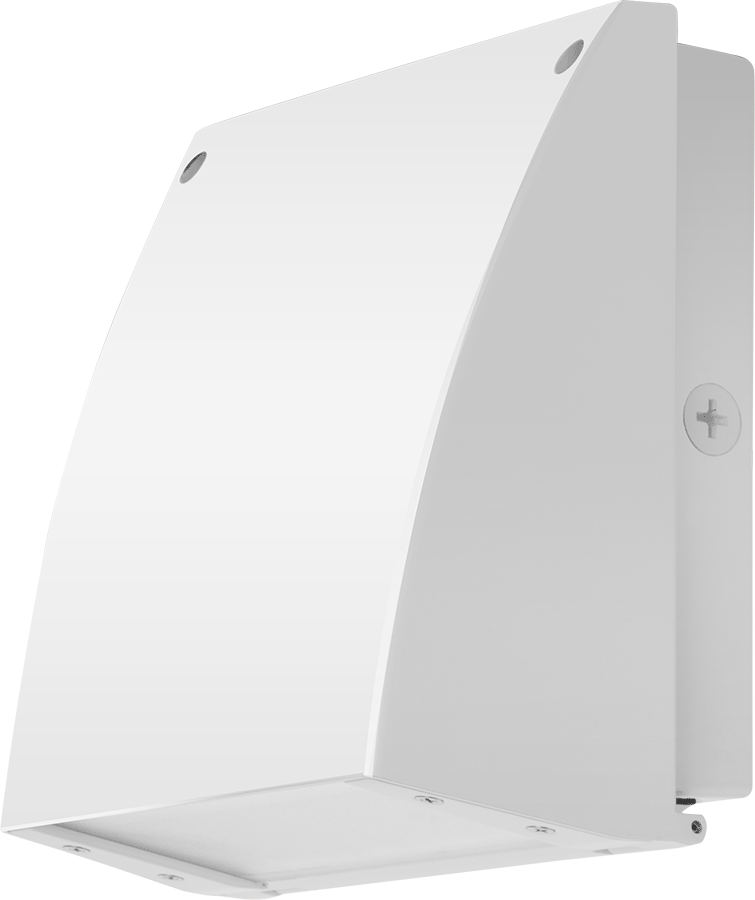 Slim Wallpack 37W, 5000k, LED 120V photocell, White Wp1