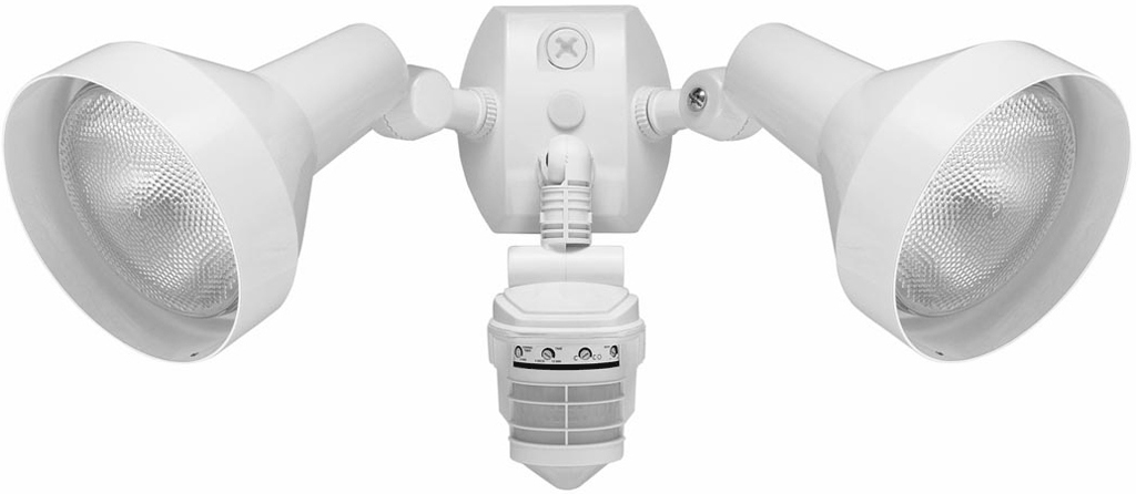 RAB STL360HW SUPER STEALTH SENSOR WHITE 360 DEGREE DETECTION TWIN 150W PAR HOLDERS