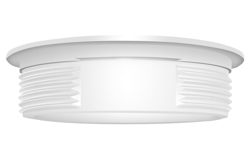 Vaporproof 200 Ceiling, White Less Globe