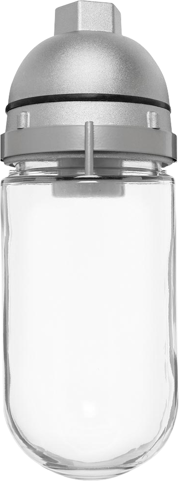 Vaporproof 100 Pendant 1/2 Inch, White With, White Perma Globe