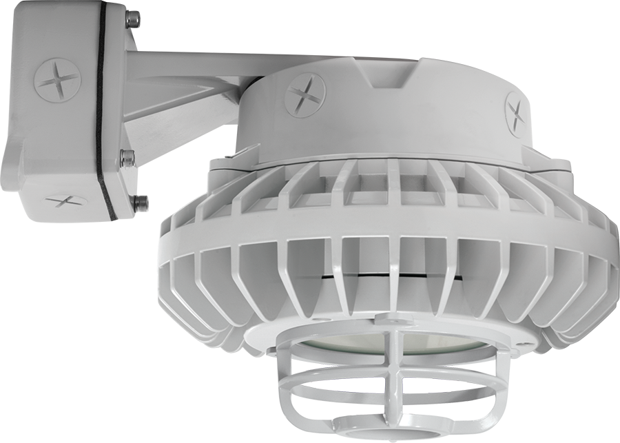 Hazardous, . LED 42W, 5000k, LED Wall bracket, Frosted Flat Lens Die Cast Gd