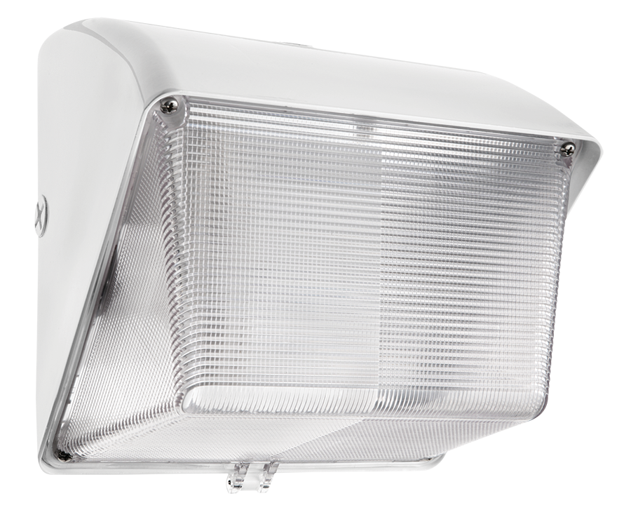 Wallpack 70W,Mh 120V Npf, polycarbonate Lens with Lamp, White