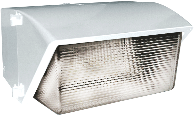 Wallpack 400W,Hps Qt HPF Glass Lens with Lamp, White