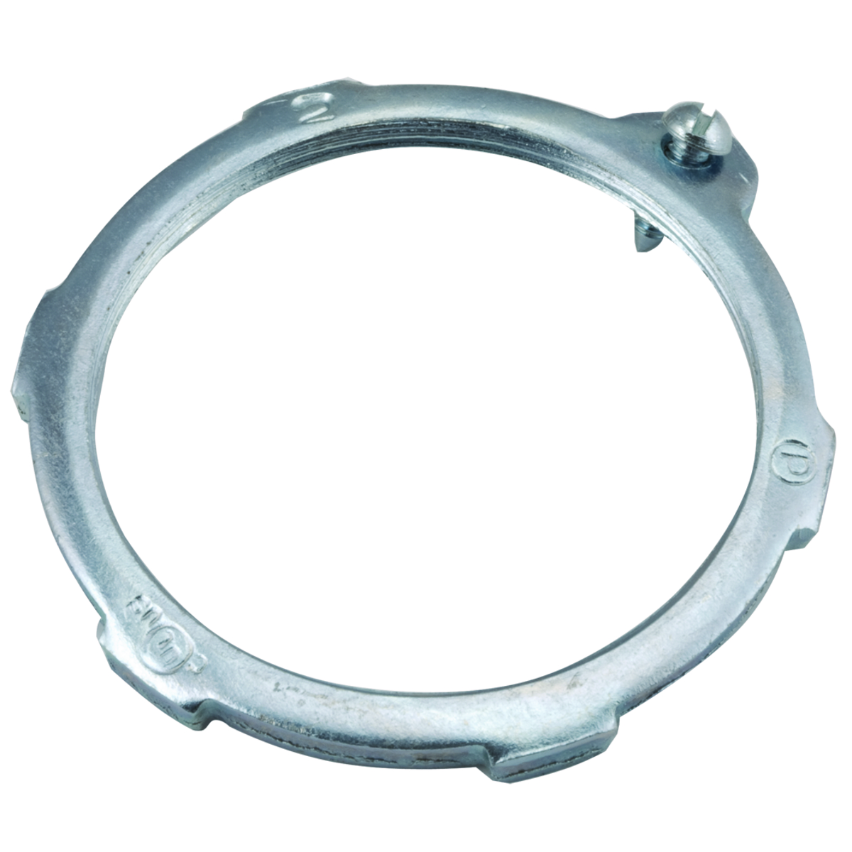 Product image for Raco 1250 17 2-1/2 Inch Steel Grounding Locknut