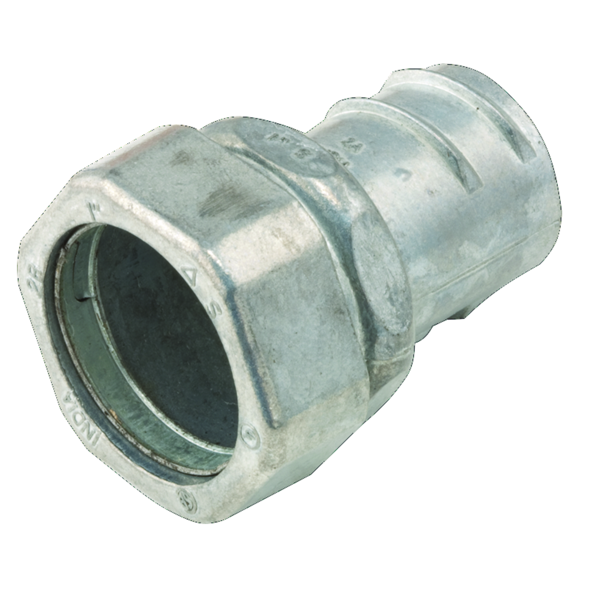 Product image for Raco 1484 1" Flex to 1" EMT Screw-In/Compression Coupling