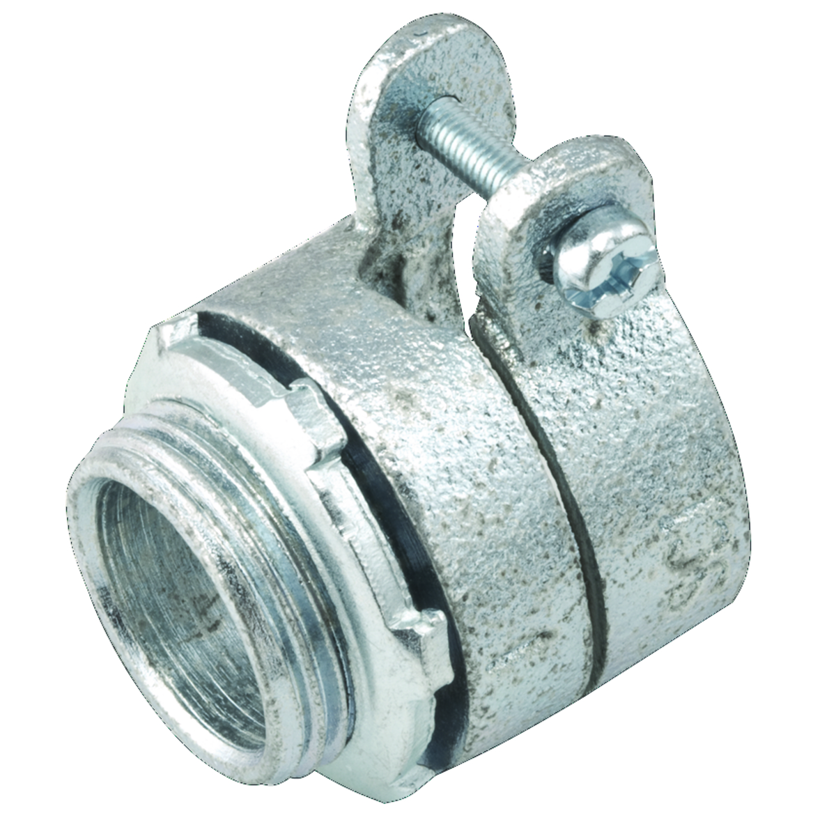 Product image for Raco 2106 1-1/2" Flex Straight Squeeze Connector, Non-insulated