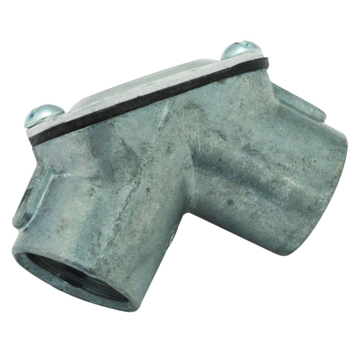 Product image for Raco 2653 3/4" 90deg Rigid/IMC Handy Pulling Elbow, Threaded FxF, Die Cast Zinc
