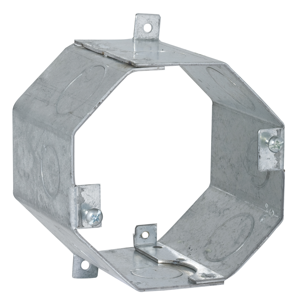 Product image for Raco 272 Concrete Ring, Welded, 3" Deep, Single Row 1/2" & 3/4" KO's