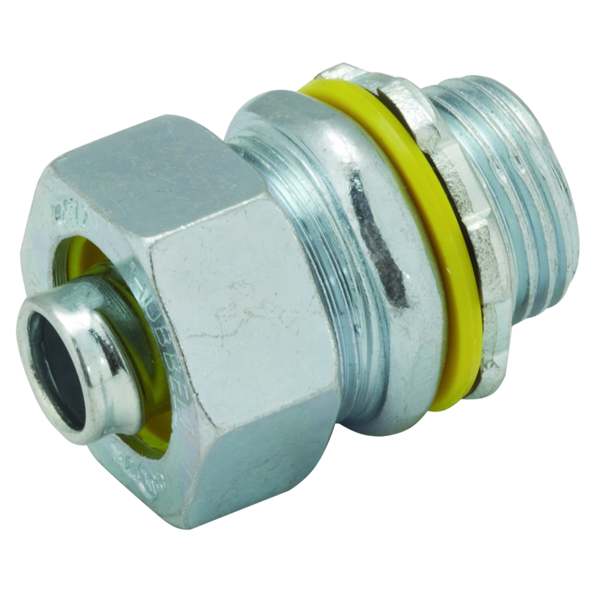 Product image for Raco 3514RAC 1" Liquidtight Straight Connector, Insulated, Steel