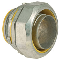 Straight Insulated Connectors Die Cast Zinc, 2-1/2 In. Trade Size