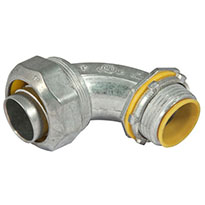 90 Degrees Insulated Connectors Die Cast Zinc, 3-1/2 In. Trade Size