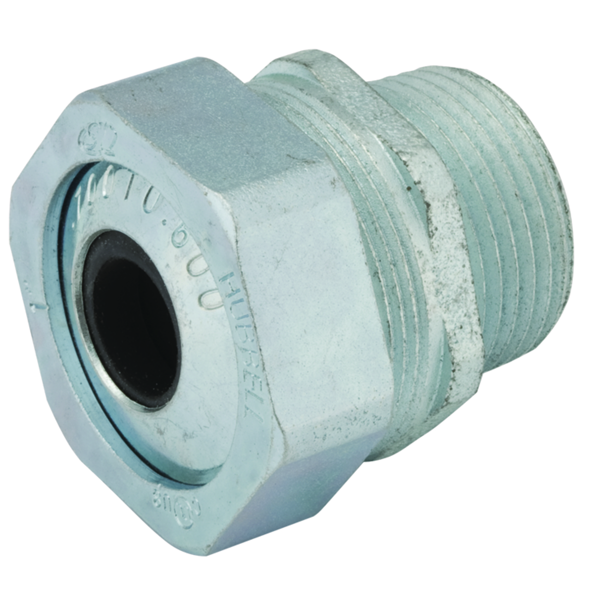 Straight Strain Relief Cord Connectors Steel/Malleable Iron, .600 - .700In. Cable Ranges