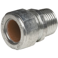 Color-Coded Straight Strain Relief Cord Connectors Steel, 1/2 In. Trade Size, Brown