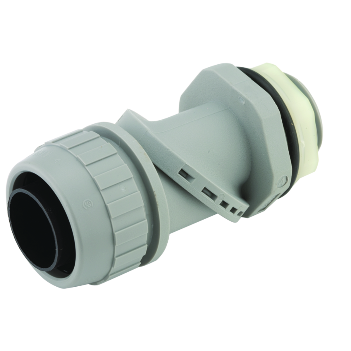 Straight to 90 Degrees Type B SWIVEL LOC Connector, Nylon, 1/2 In. Trade Size