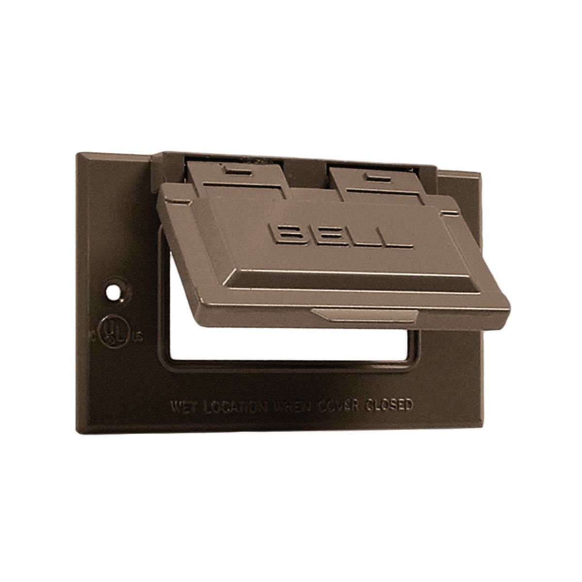 BELL 5101-2 COVER 1G HORZ GFCI BRONZE