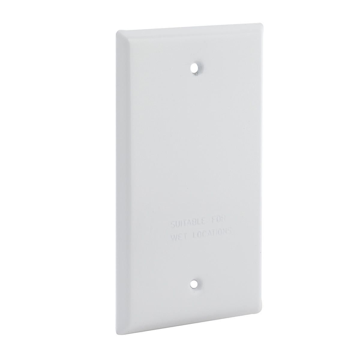 1G VERTICAL/HORIZONTAL WP COVER BLANK - WHITE