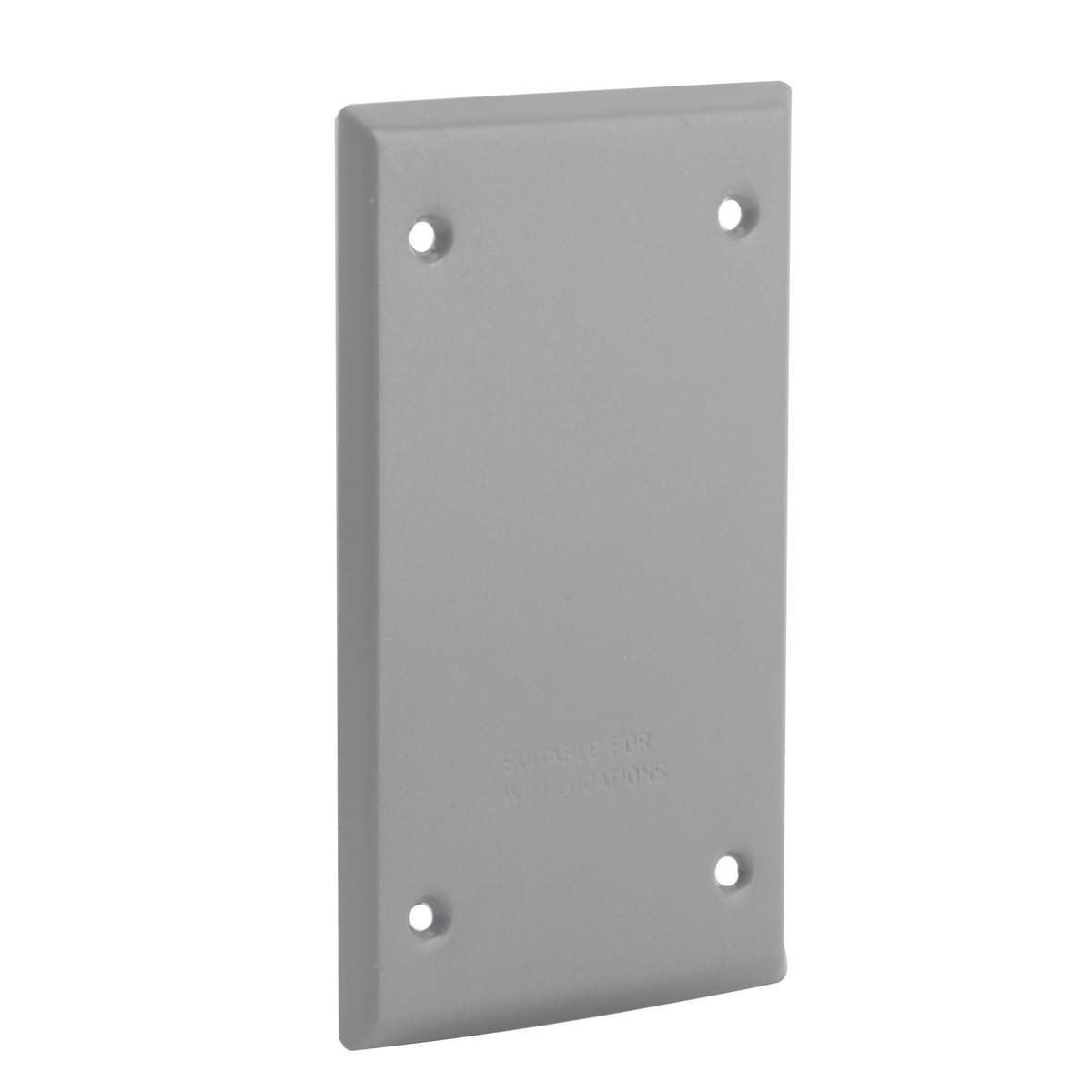 One Gang Gray Blank Covers - Box Mount