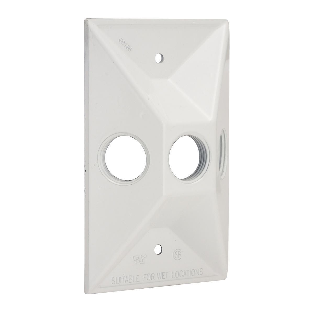Product image for RACO 5189-6 1G WP CLUSTER CVR (3) 1