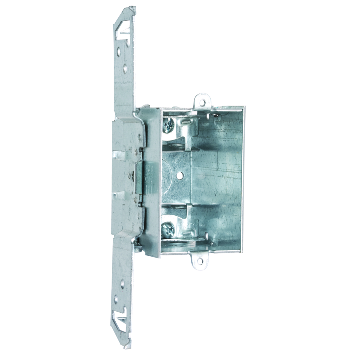 2-1/2 In. Dp. Sw. Bx. - Gangable w/AC/MC/Flex Clamps, TS Brkt, 1/2 In.Setback