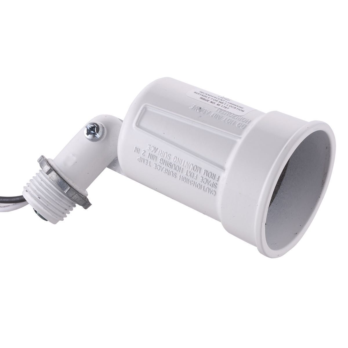 BELL 5606-1 LAMPHOLDER, WHITE STD.