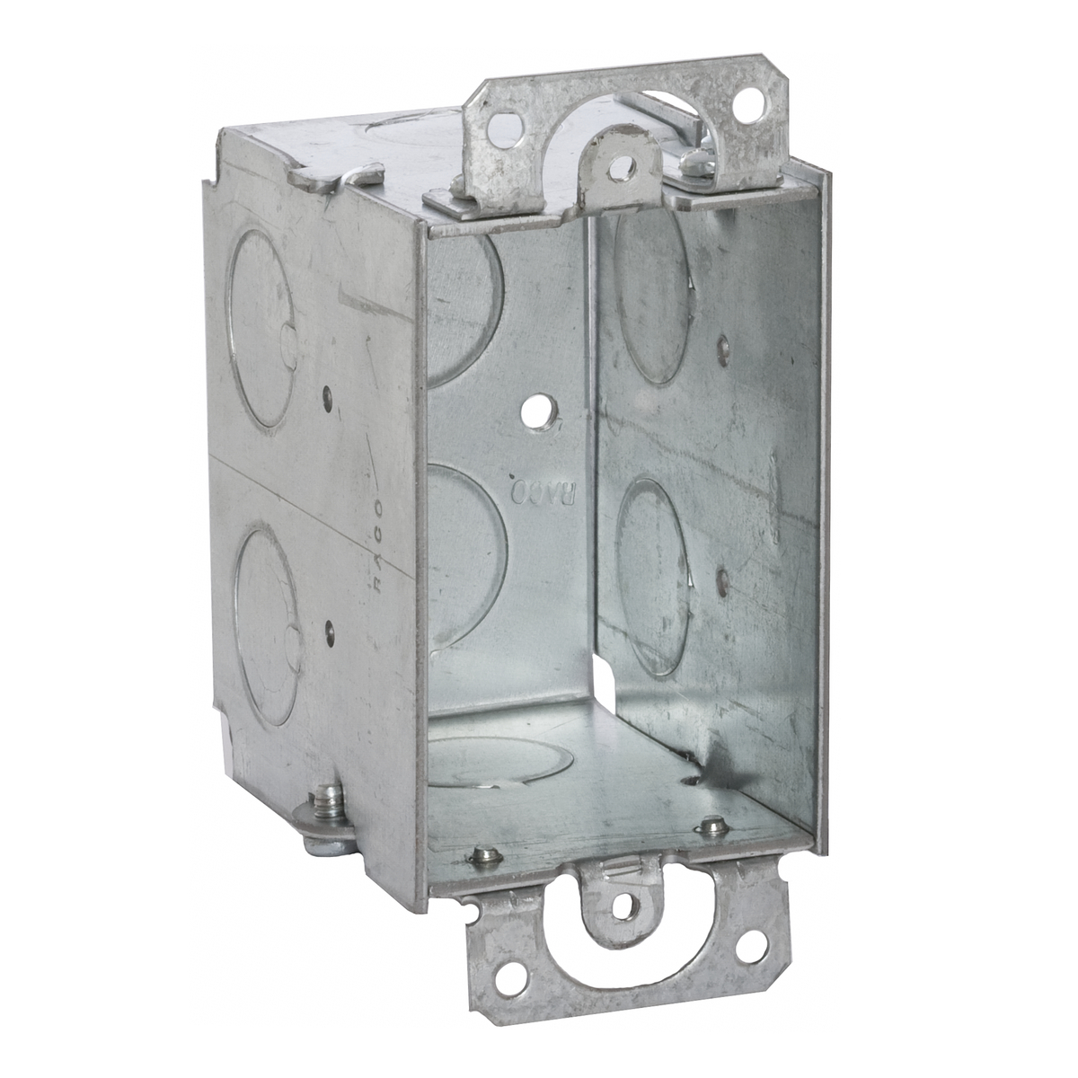 Product image for Raco 560 3" x 2" Switch Box, 2-3/4" Deep, Gangable, 1/2" End Knockouts, w/Plaster Ears