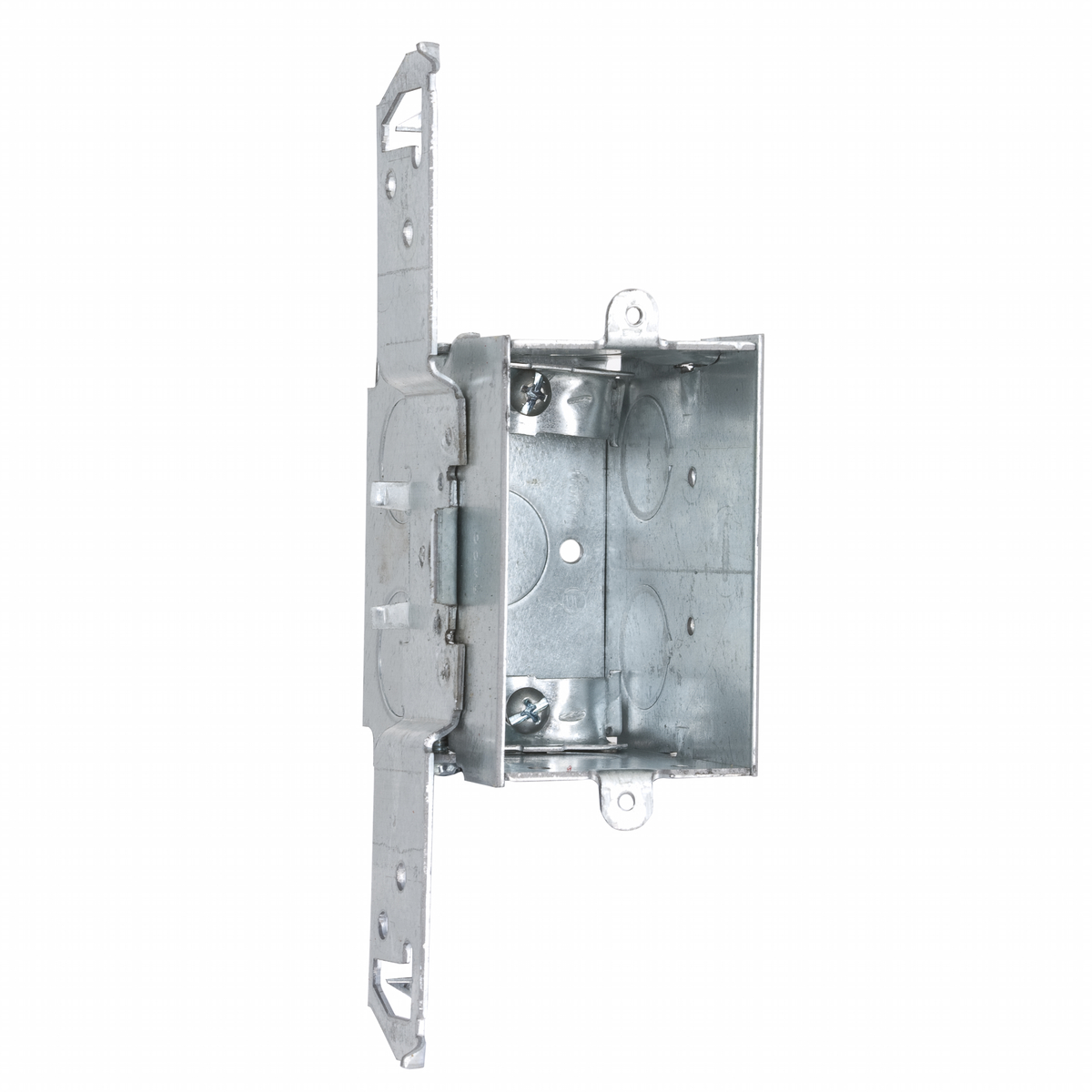 Product image for RACO 564 2 x 3 x 2-3/4 Inch 14 In. Pre-Galvanized Steel TS Bracket Mount Gangable Switch Box