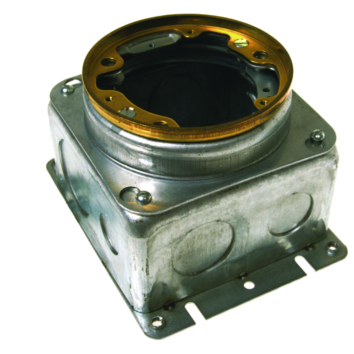 Fully Adjustable Floor Box, Stamped Steel 54 CU IN