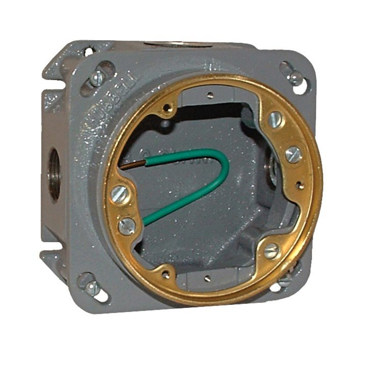 Fully Adjustable Floor Box, Cast Iron 33 CU IN