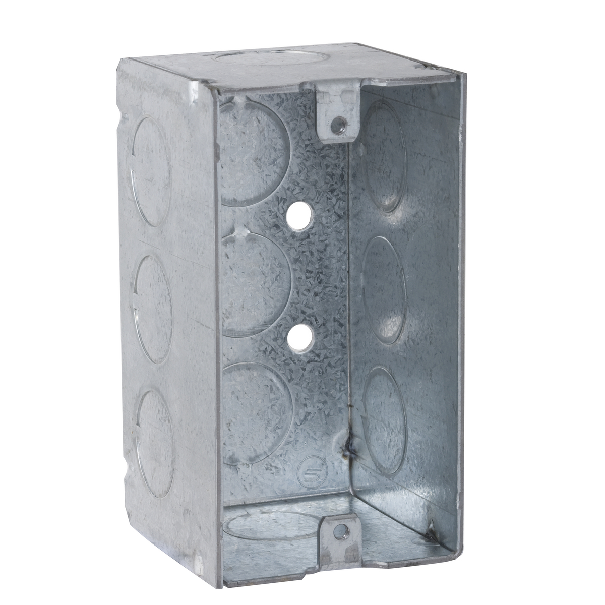 4 In. x 2 In. Handy Boxes, 2-1/8 In. Deep - Welded with Conduit KO's 1/2-3/4 KO