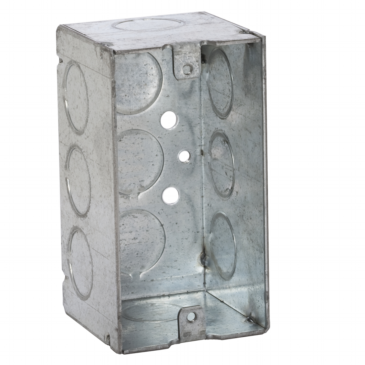 Product image for RACO 8670 4 x 2 x 2-1/8 Inch 16.5 In. Pre-Galvanized Steel Welded Handy Box
