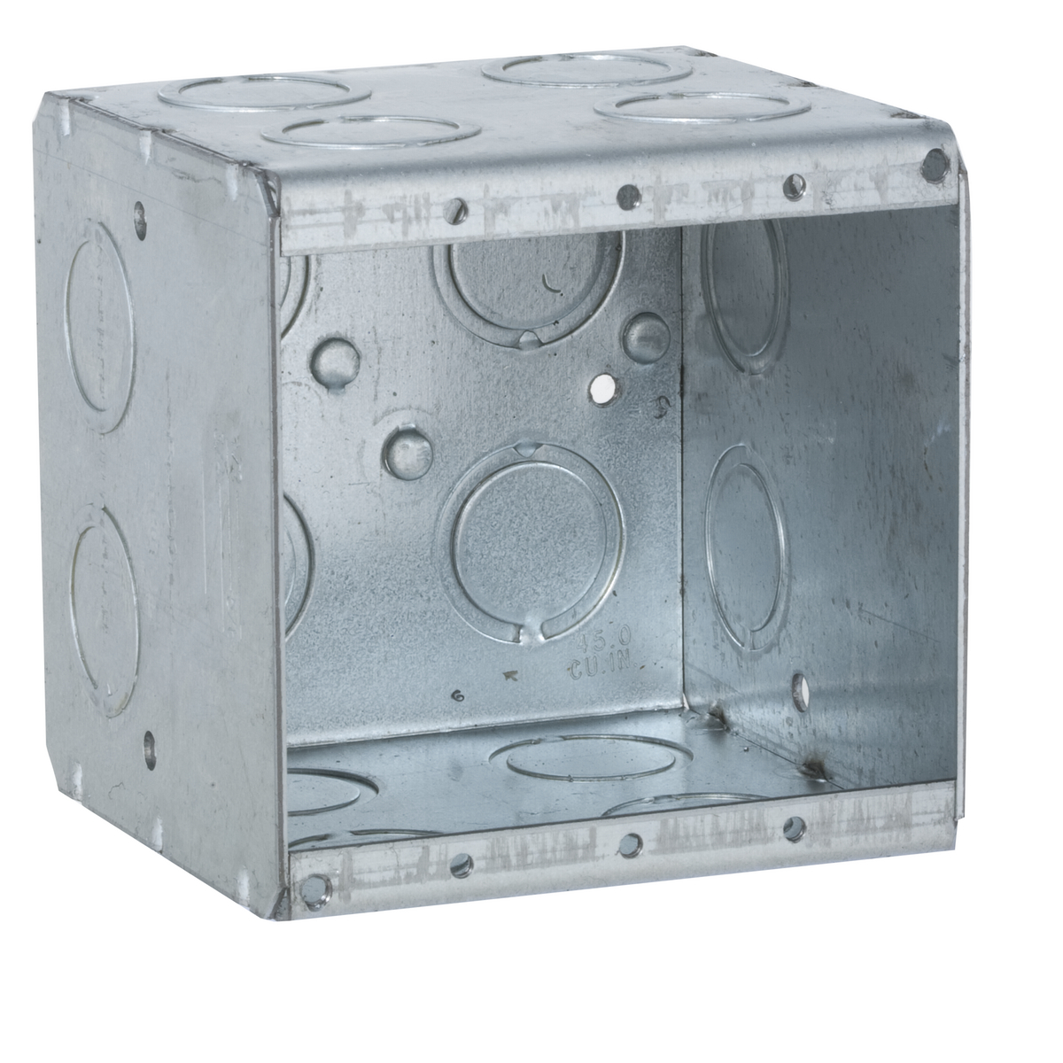 RACO 696 MASONRY BOX, 2 GANG, NON-GANGABLE, 3-1/2" DEEP, 1/2" & 3/4"