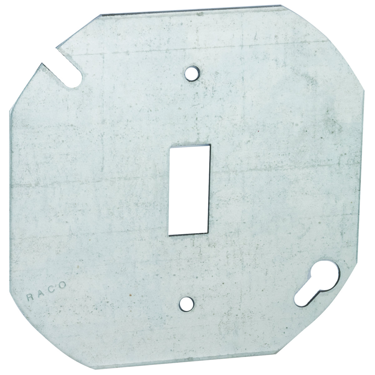 4 In. Octagon and Round Covers, Flat, Toggle Switch