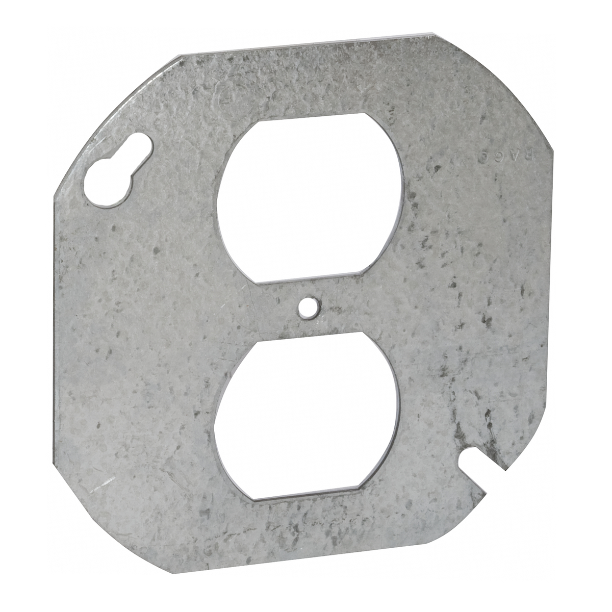 RACO 731 4" OCTAGON COVER, FLAT SINGLE DUPLEX