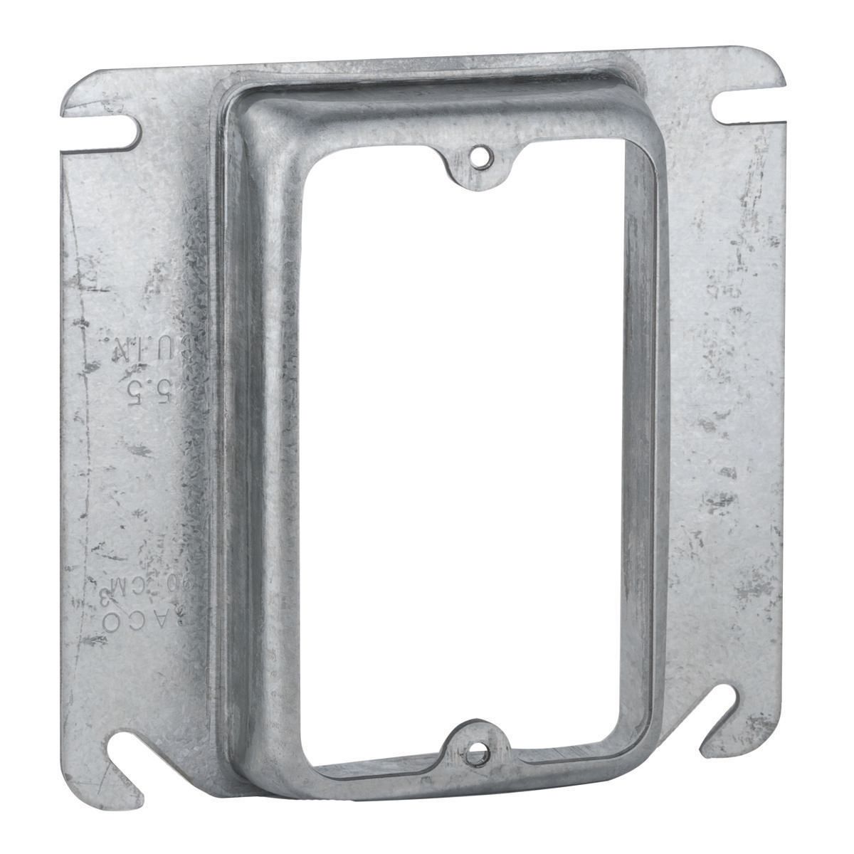 RACO 773 4" SQUARE MUD-RING, SINGLE DEVICE, RAISED 3/4"