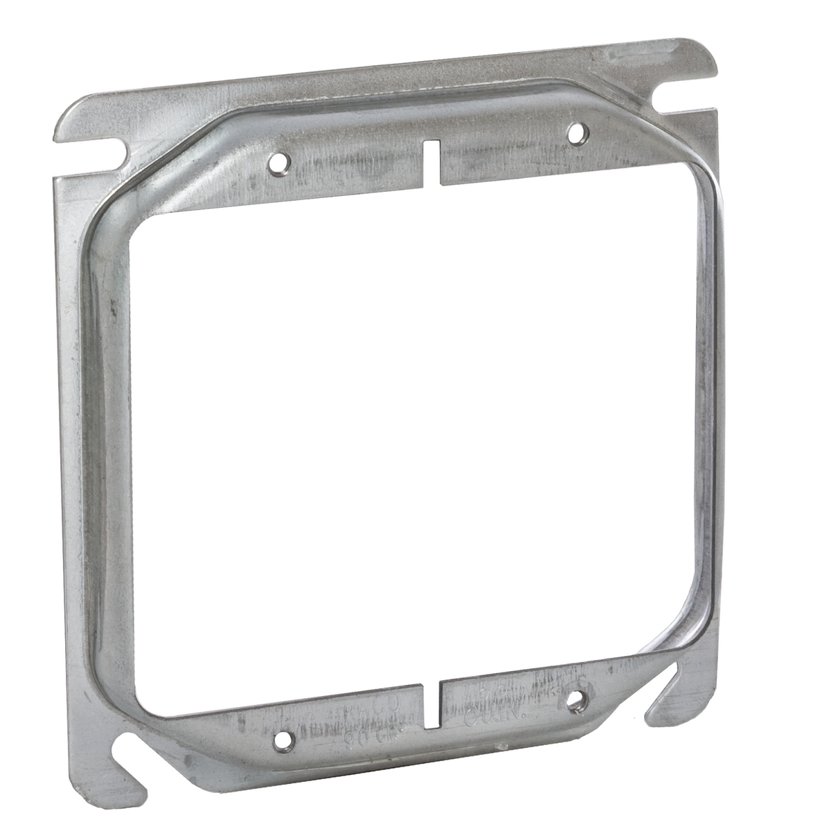 RACO 778 4" SQUARE MUD-RING, TWO DEVICE, RAISED 1/2"