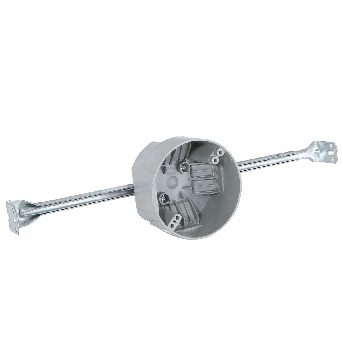 4 In. Round Ceiling Set-up - For Spanning from Joist to Joist - ForNonmetallic Sheathed Cable, 2-3/8 In. Deep, 20.0 Cu. In., Adj. 14-3/4 in- 22-1/2 In.
